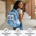 thumbnail image 6 of Yuyamidu Cute Penguin Backpacks for Kids 8-10 Blue School Bag Pretty Primary School Bookbag Lightweight Children Backpacks for School 17 Inch Book Bag for Boys Girls, 6 of 8