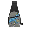 thumbnail image 3 of Disketp Sling Backpack,Multipurpose Crossbody Shoulder Bag Travel Hiking Daypack-Fun Riding Dinosaur, 3 of 6
