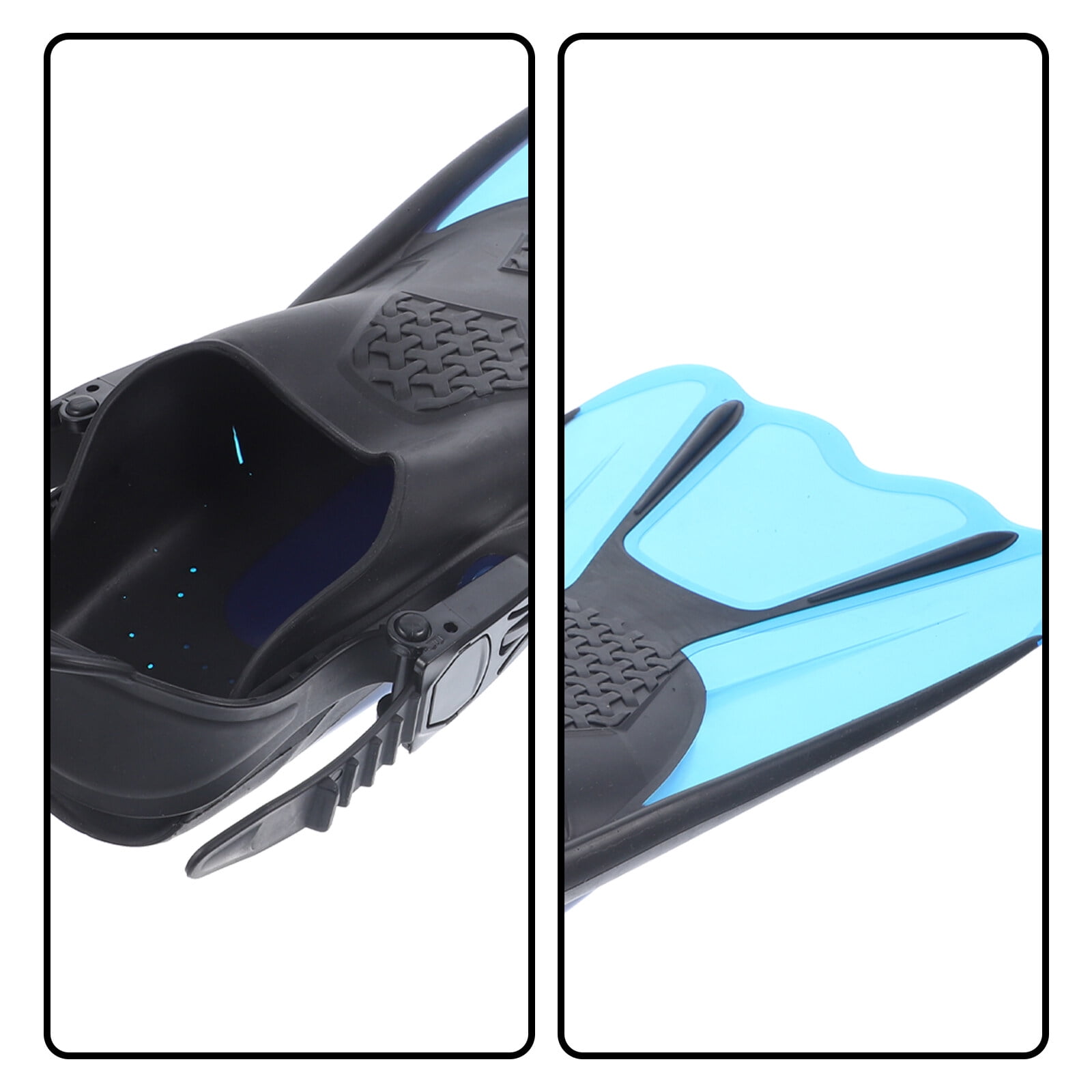 ETEREAUTY 2Pcs Diving Fins Snorkeling Flexible Design with Portable Compact Size
