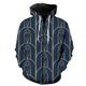 thumbnail image 1 of Sudadera con capucha y cremallera para hombre con estampados geométricos abstractos, divertidas sudaderas Harajuku de gran tamaño, modernas, geniales, unisex, informales, hip hop., 1 of 6