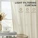 thumbnail image 3 of Cortinas Joydeco de Lino 183 cm Largo Juego de 2 Paneles Marfil, 3 of 7