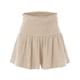 thumbnail image 4 of MKLEKYY Pantalones Cortos para Mujer, de Cintura Alta Elástica, Plisados, con Volantes, Bonitos, Informales y Fluidos para La Playa, 4 of 4