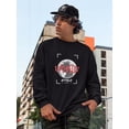 thumbnail image 2 of Abstract World Rave Style Sweatshirt Men -Image by Shutterstock, Male x-Large, 2 of 4