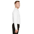 thumbnail image 3 of Devon & Jones DG20LT CrownLux Performance Men's Tall Plaited Long Sleeve Polo, 3 of 3