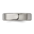 thumbnail image 3 of Titanium Beveled Edge 6mm Brushed and Polished Band, 3 of 10