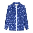 thumbnail image 6 of AUNVITO Windbreaker Jacket Loose Fit for Boys & Girls 5-15Y French Terry Stand Collar Winter Coat with Pockets Solid Color Casual Outdoor Wear, 6 of 6