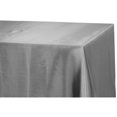 thumbnail image 1 of 1 Pc, Taffeta Tablecloth 90"X132" Rectangular - Gray/Silver(Machine Washable) For Weddings, Birthday Celebrations, Quinceaneras Or Special Occasion Decor, 1 of 1