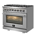 thumbnail image 2 of Forno FFSGS612536 36 inch Cossato Stainless Duel Fuel Electric Gas Range, 2 of 4