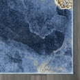 thumbnail image 3 of Abani Luna Collection Area Rug Mid Century Modern Bedroom Living Room Decor Floor Rug 4 x 6 Blue Brown, 3 of 8