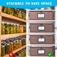 thumbnail image 4 of Geliwosy 32 oz Mason Jar Storage Containers - Sturdy Canning Jar Boxes Organizer, Foldable with Dividers, Holds 12 Quart Mason Jars, Home Canning Sup, 4 of 7