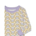 thumbnail image 3 of Wonder Nation Toddler Long Sleeve Tight Fit Cotton Pajama Set, 4-Piece, Sizes 12M-5T, 3 of 3