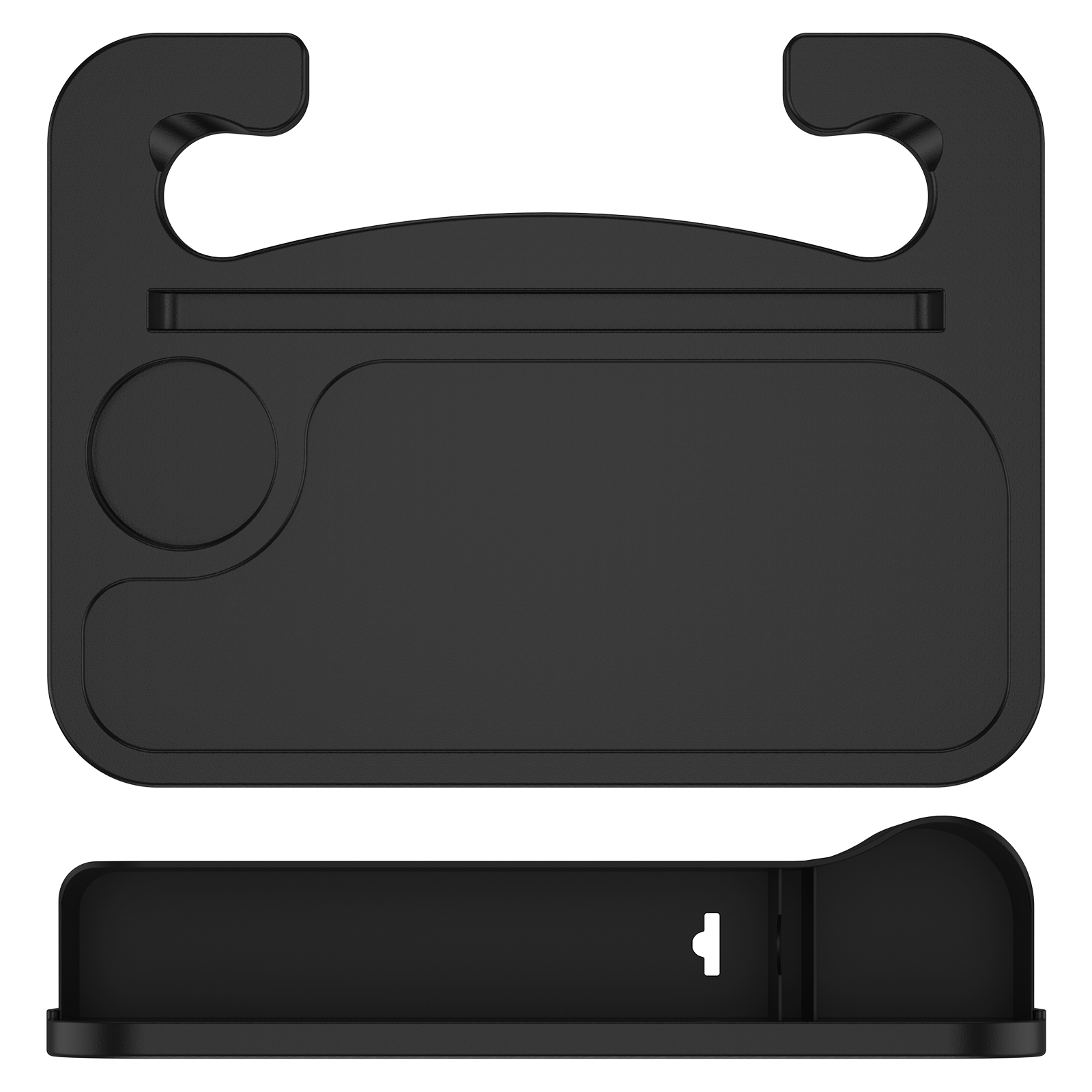 JTWEEN Car Steering Wheel Desk Plastic Tray with Gap Filler Organizer