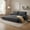 Grey Corduroy, variant on 3-in-1 Convertible Sleeper Sofa Bed, 73.2" Queen Pull Out Sofa Bed, Velvet Loveseat Bed Couch Bed for Living Room Apartment Small Places
