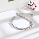 thumbnail image 4 of Elegante pulsera de tobillo retro para mujer y niña, cadena para pie, joyería, adornos, regalos (plata), 4 of 4