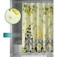 thumbnail image 4 of Lemon Gnomes Shower Curtain for Bathroom, Cute Dwarf Holding Yellow Lemon Bath Curtain, Summer Lemon Shower Curtain with Hooks Polyester Waterproof Home Bathtub Decor, 72 x 72 Inch, 4 of 6
