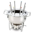 thumbnail image 4 of Juego de fondue de acero inoxidable All-Clad Specialty de 12 piezas, ollas y sartenes, utensilios de cocina plateados, 4 of 5