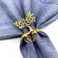 thumbnail image 6 of Christmas Napkin Rings Set of 6, Gold/Silver Xmas Tree Snowflake Elk Napkin Holder Rings for Christmas Wedding Holiday Dinner Table Decoration, 6 of 7