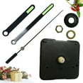 thumbnail image 2 of DIY Replacement Hanging Clock Movement Set Hanging Clock Movement with Metal Hour Minute Second Hand Luminous Silent Clock Movement Accessories for Home Store (Black), 2 of 8