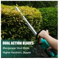 thumbnail image 5 of EastVita 22 inch cordless hedge trimmer 20V 2600 RPM with double acting blade, 3/5 inch cutting capacity tree trimmer weeder hedge kit, 5 of 8