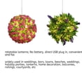 thumbnail image 2 of Kearding Guirnalda de flores, Cable ajustable, alimentación de 19 teclas, Control remoto, 4,5 V, 2,4 W, IP42, resistente al agua, para césped, boda, Iluminación navideña Rosa Kearding HA070055-01B, 2 of 6