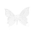 thumbnail image 2 of Ailes de Papillon pour Filles Ailes de Fée pour Fêtes à Thème de Carnaval Jeu de Rôle Blanc, 2 of 10