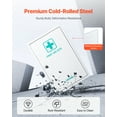 thumbnail image 3 of VEVOR 3-Shelf First Aid Cabinet Wall Mounted Medicine Cabinet Emergency Metal Med Box, 3 of 9