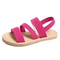 thumbnail image 3 of IEMIEMIEM Women's Sandals Comfortable Open Toe Elastic Ankle Strap Espadrilles Flatform Wedges Casual Slip On Sandal For Ladies Dressy 2026 Summer Shoes Pink 10 Wide, 3 of 9