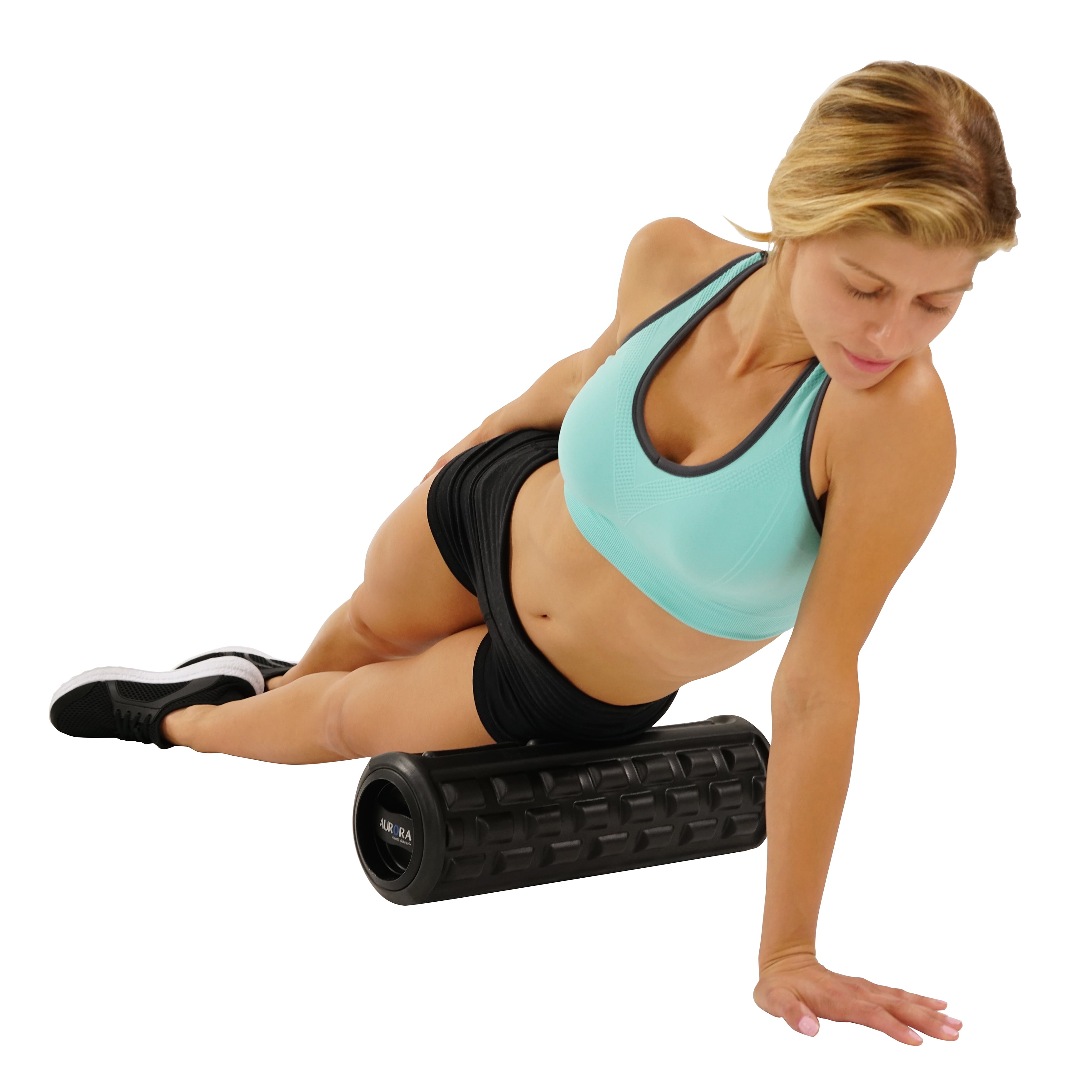 Aurora Black Vibrating Roller Massager