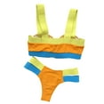thumbnail image 4 of Txlixc Mujeres 2PCS Traje de baño Vendaje Correas anchas Sujetador con aros Calzoncillos Traje de baño dividido Txlixc  Sexy, 4 of 5
