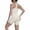 Beige, variant on Rove Studio Women's 2-Piece Yoga Outfit, Racerback Tank Top & High Waist Biker Shorts, Breathable Workout Set for Gym Running Beige L