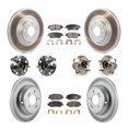 thumbnail image 1 of Transit Auto Front Rear Hub Bearings Assembly Coated Disc Brake Rotors and Semi-Metallic Pads Kit (10Pc) for Car 2012 Hyundai Genesis 3.8L - Left Right Side (Driver Passenger) KBB-114617, 1 of 11