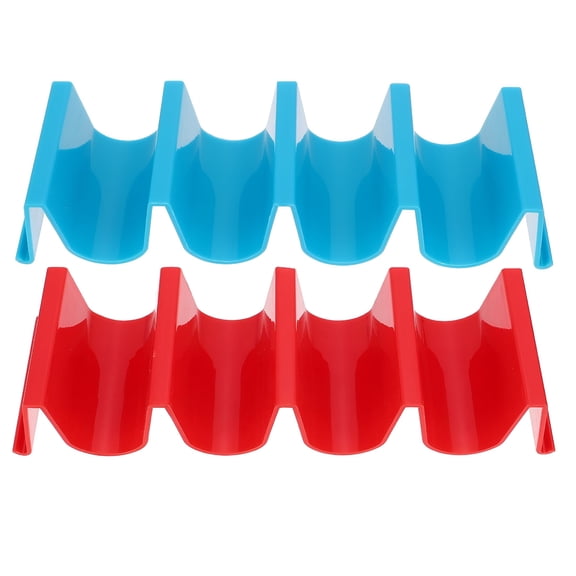 ACDANC 2026 New 2Pcs Taco Holders Taco Stand Rack Tortilla Roll Stand Mexican Pancake Rack Tortilla Shell Dividers Taco Shell Serving Tray for Home Kitchen