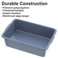 thumbnail image 2 of Whole Save Direct 3Pcs 32.6L Gray Utility Bus Box, Large Restaurant Grade Dish Tub for Commercial Kitchens, Bars & Catering Events, Stackable Storage Container for Home Organization, 2 of 7