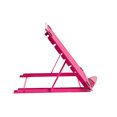 thumbnail image 2 of Soporte plegable para computadora portátil Soporte portátil ajustable para computadora portátil Soporte de acero laminado en frío, Rosa Inevent EL4098-02B, 2 of 6