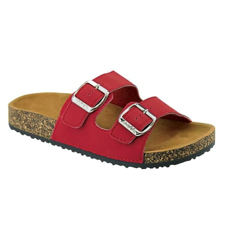 women's casual buckle straps sandals flip flop platform footbed sandals