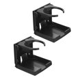 thumbnail image 1 of 2 Pcs Porte-Gobelet Pliant Universel Réglable pour Voiture Van Bateau Noir, 1 of 8