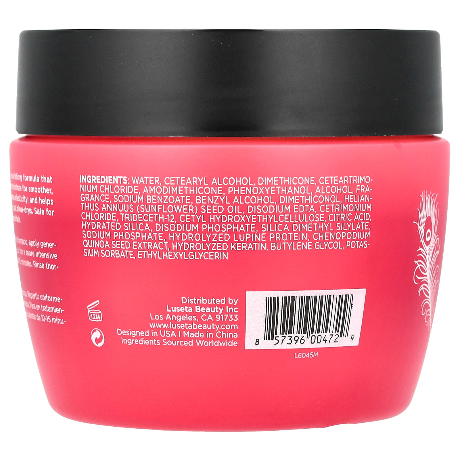 thumbnail image 4 of Luseta Keratin Smoothing &amp; Nourishing Hair Mask for Damaged &amp; Oily Hair - Sulfate Free Paraben Free Color Safe, 4 of 4