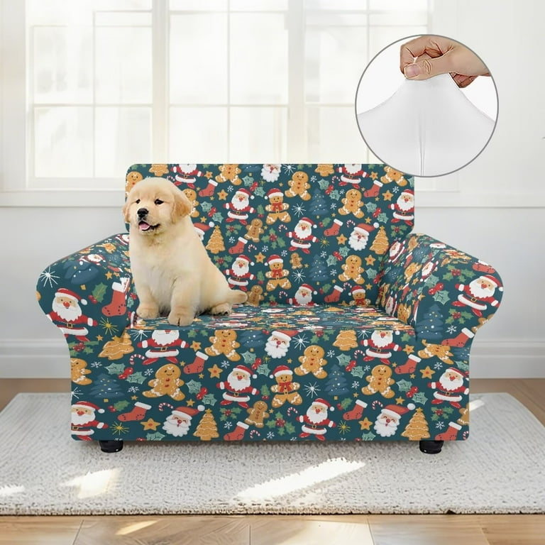 XYZCANDO Gingerbread Man Couch Cover for 1 Cushion Couch Armchair