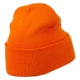thumbnail image 4 of Love Embroidered Long Beanie - Orange OSFM, 4 of 5