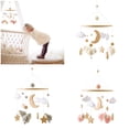 thumbnail image 2 of Handcrafted Wooden Star Sheep Nursery Mobile For Newborns Visual Auditory Development, 2 of 9