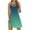 Green, variant on Womens Ombre Slip Dress V Neck Design Silky Fabric Relaxed Silhouette for Casual Gatherings Green XXL