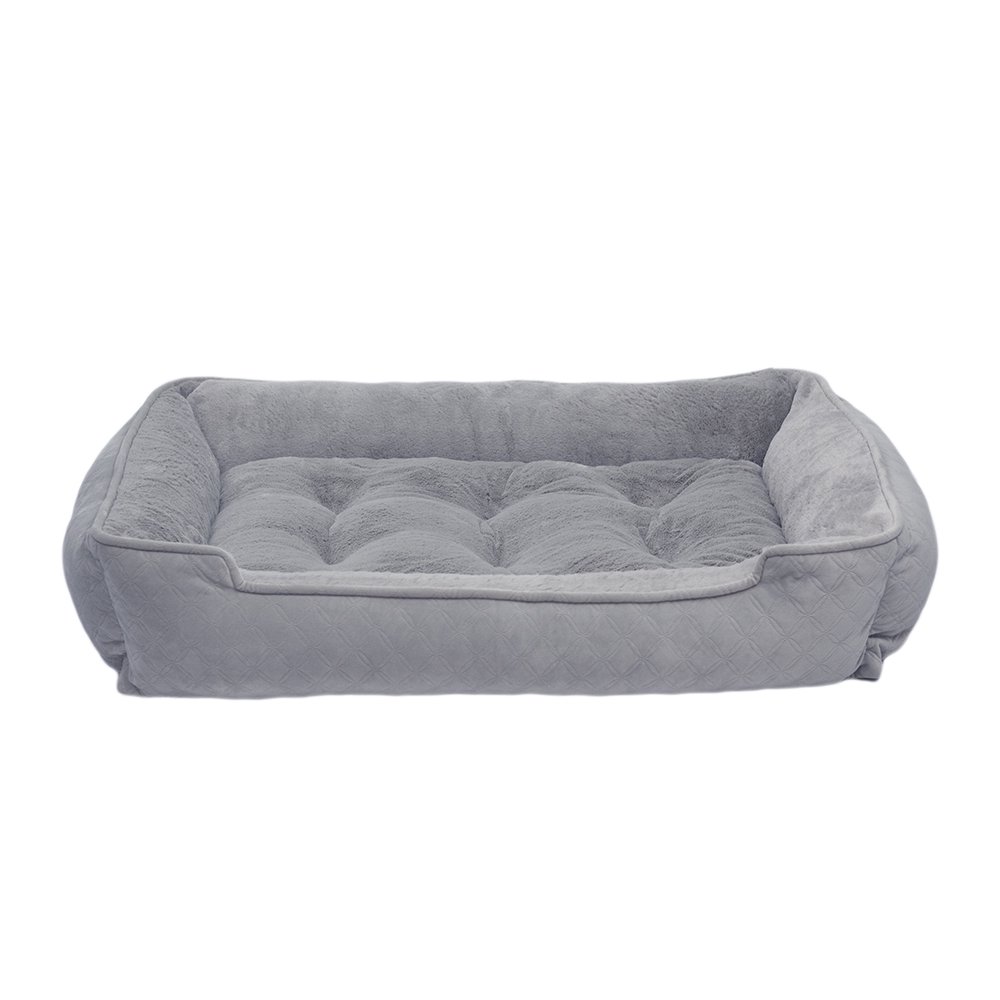 Arlee Lounger and Cuddler Style Pet Bed for Dogs and Cats