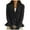 Black, variant on Ediodpoh Women’s Comfortable Autumn Winter Solid Color Retro Knitted Cardigan for Women V Neck Ruffle Hem Sweater Coat Green S