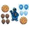 11pc BALLOON set NEW COOKIE MONSTER sesame street PARTY gift BIRTHDAY decor FAVORS chocolate chip
