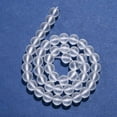 thumbnail image 3 of 1Strand Quartz Crystal Beads Strands Frosted Round Synthetic Crystal 8mm Hole: 1mm about 50pcs/strand 15.5 inch, 3 of 6