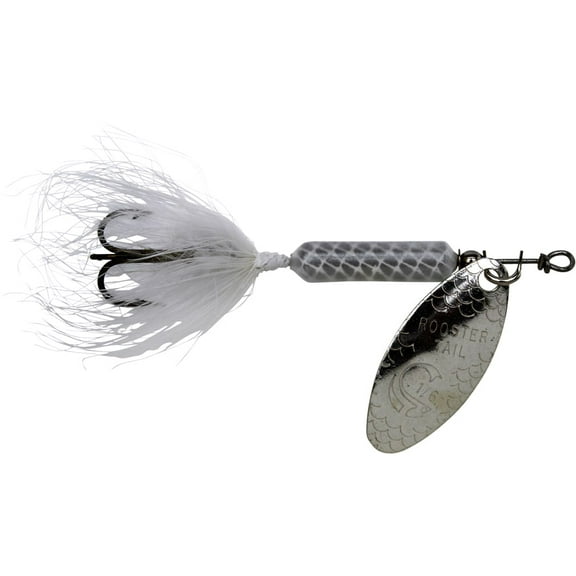 Yakima Bait Worden's Original Rooster Tail Lure, Inline Spinnerbait Fishing Lure, White, 1/24 oz.