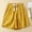 Yellow womens pants, variant on Wycnly Shorts for Women Womens Elastic Waist Drawstring Shorts Summer Casual Solid Loose Wide Leg Short Pants Breathable Cotton Linen Ladies Shorts with Pocket