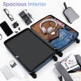 thumbnail image 4 of HomePerch 3-Piece Luggage Set (20"/24"/28"), Lightweight ABS Hardshell Suitcases with Spinner Wheels, TSA Lock & Side Hooks, Carry-On and Checked Travel Luggage, 4 of 14