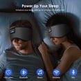 thumbnail image 3 of Auriculares para dormir MUSICOZY Bluetooth 5.4, máscara para dormir, color gris, 3 of 7