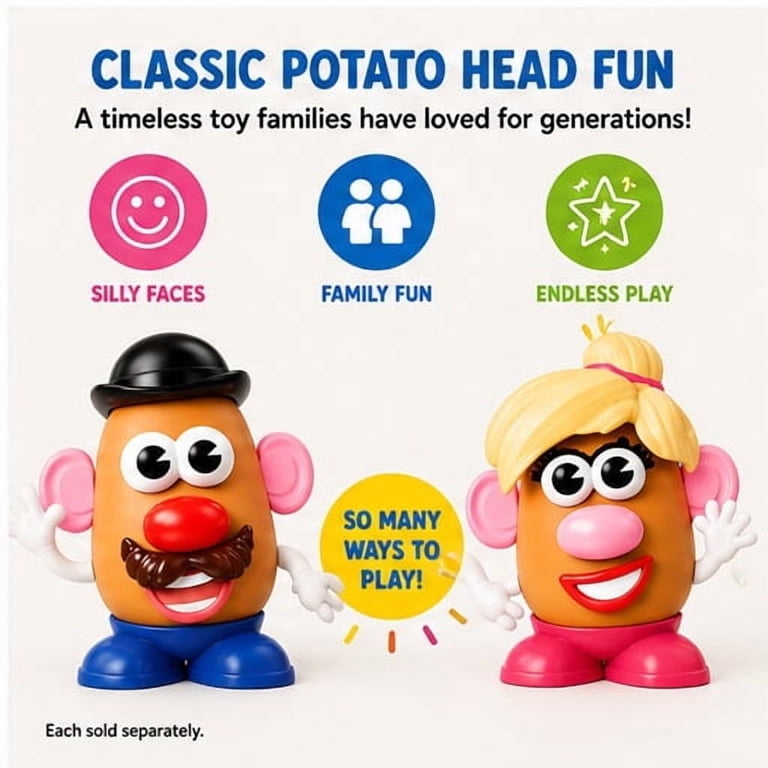 Mr. Potato Head, Set of 2, Classic Toys, Playskool Friends